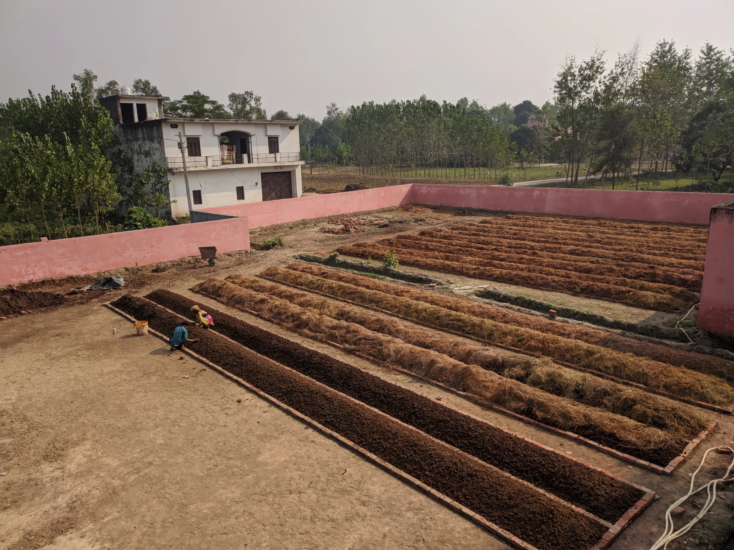 Fertile Beeghas Vermicompost Farm - Top View, Saharanpur, India